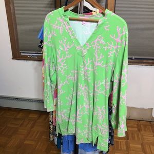 Lilly Pulitzer long sleeve tunic EUC